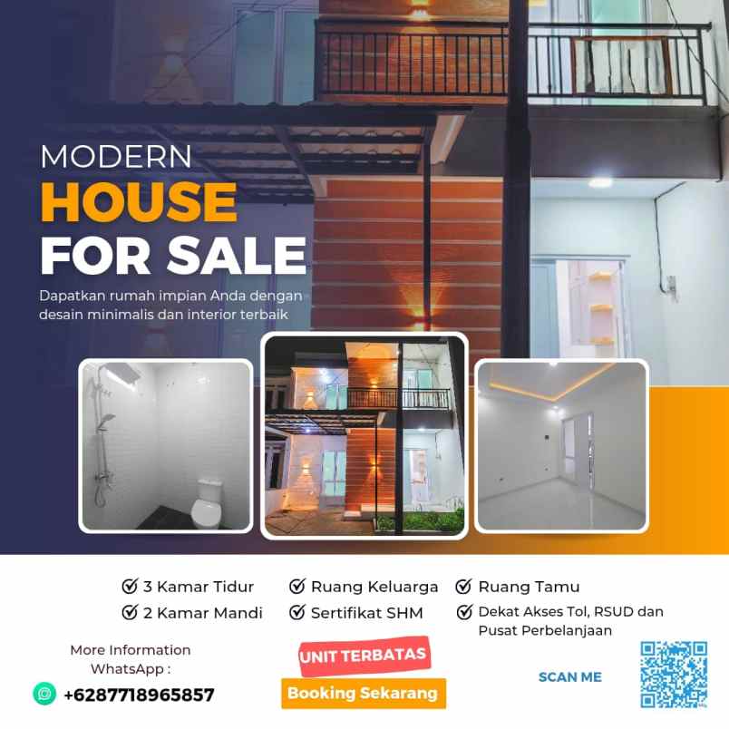 dijual rumah benda baru pamulang