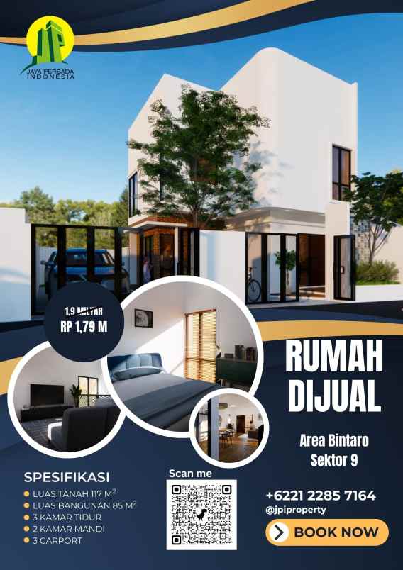dijual rumah bintaro pondok aren tangsel