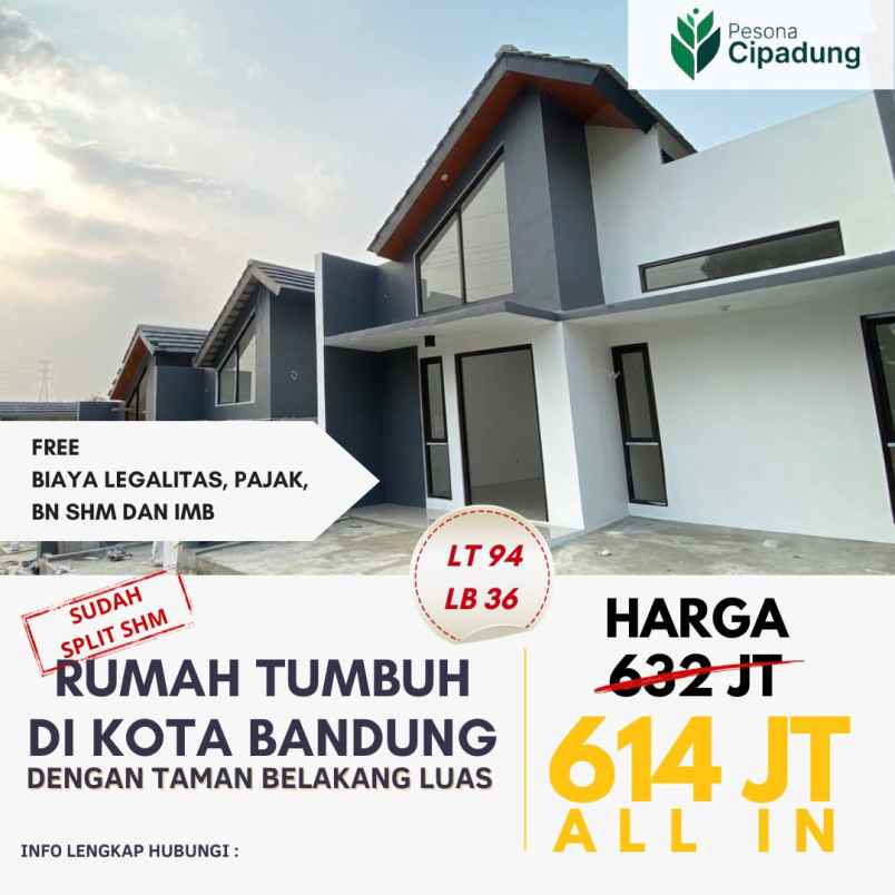 dijual rumah cilengkrang cipadung