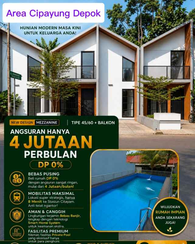 dijual rumah cipayung