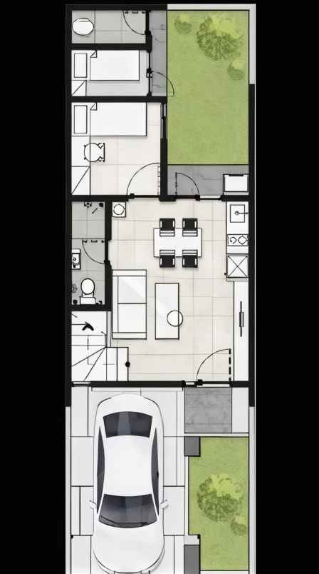 dijual rumah cluster mahakam jakarta