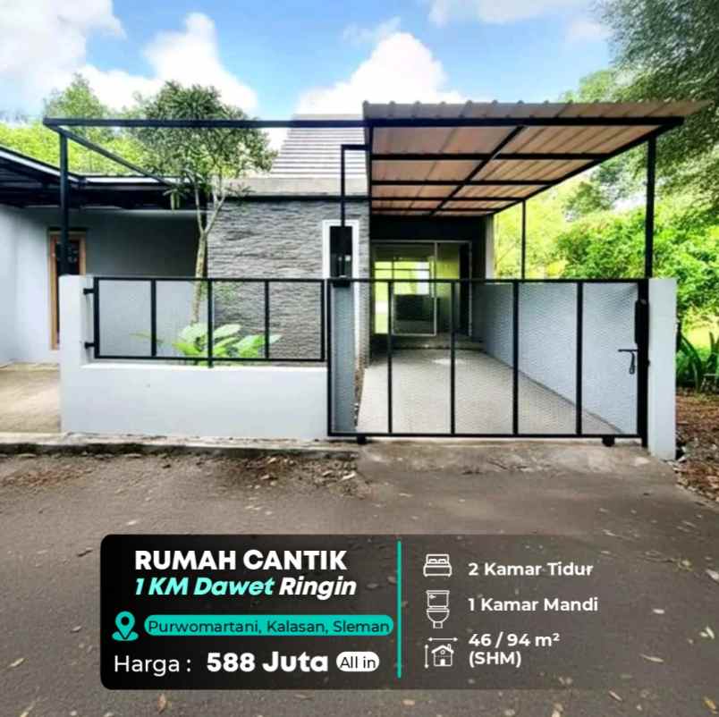 dijual rumah dawet ringin