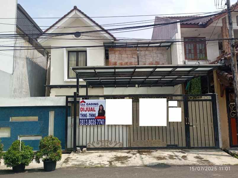 dijual rumah gading griya lestari