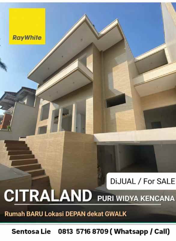 dijual rumah jalan puri widya kencana