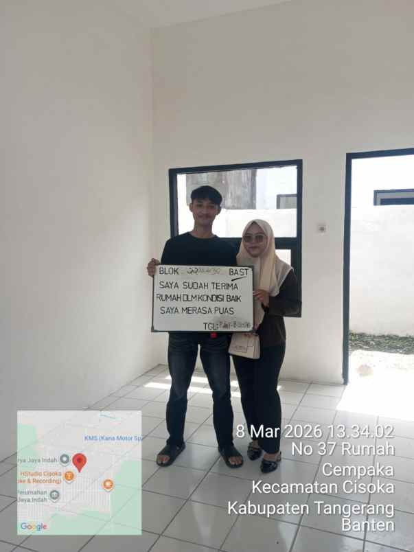 dijual rumah jalan raya megu cisoka