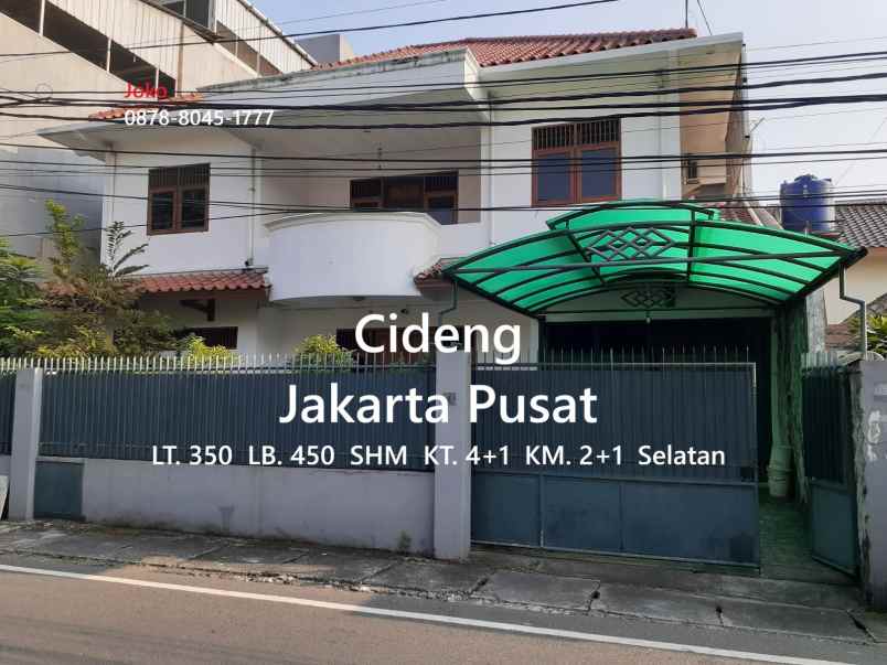dijual rumah jl cideng