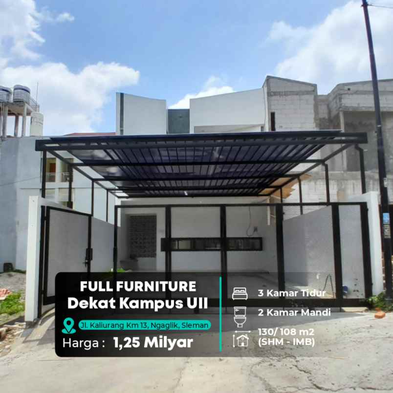 dijual rumah jl kaliurang km 13