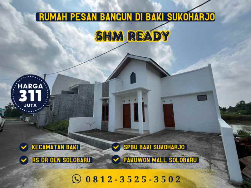 dijual rumah jl menuran baki sukoharjo
