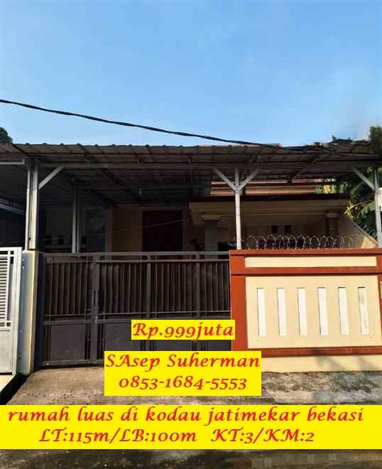 dijual rumah kodau jatimekar bekasi