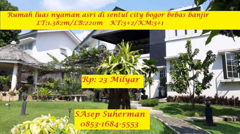 dijual rumah lap golf sentul city bogor