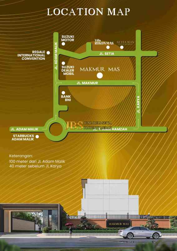 dijual rumah makmur mas jalan makmur