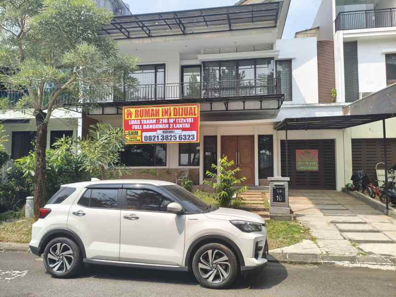 dijual rumah mewah view danau serenade gading serpong