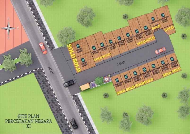 dijual rumah percetakan negara