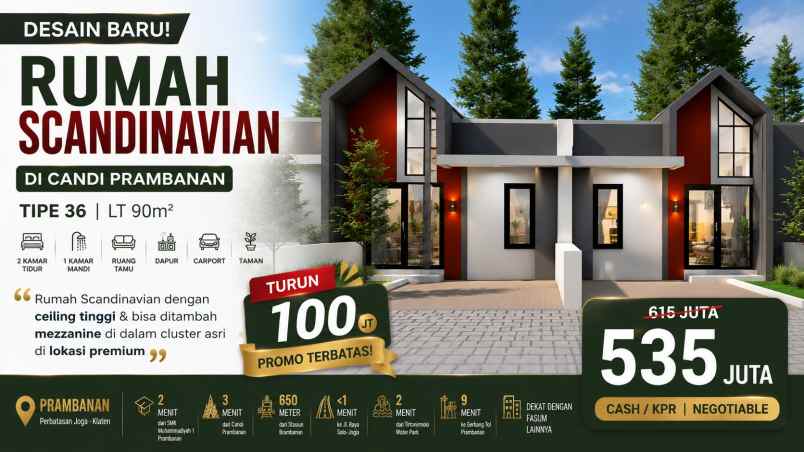 dijual rumah perumakan kkr2 prambanan