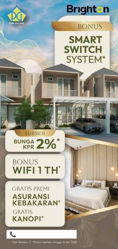 dijual rumah puri galaxy