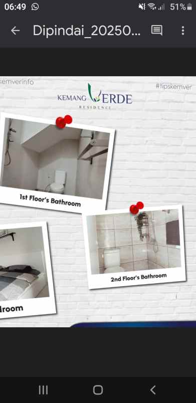 dijual rumah siap huni di bogor kemang verde