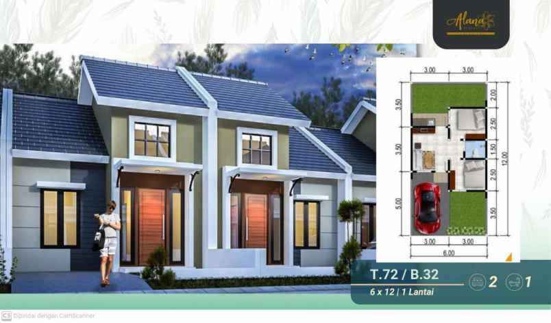 dijual rumah tambak oso