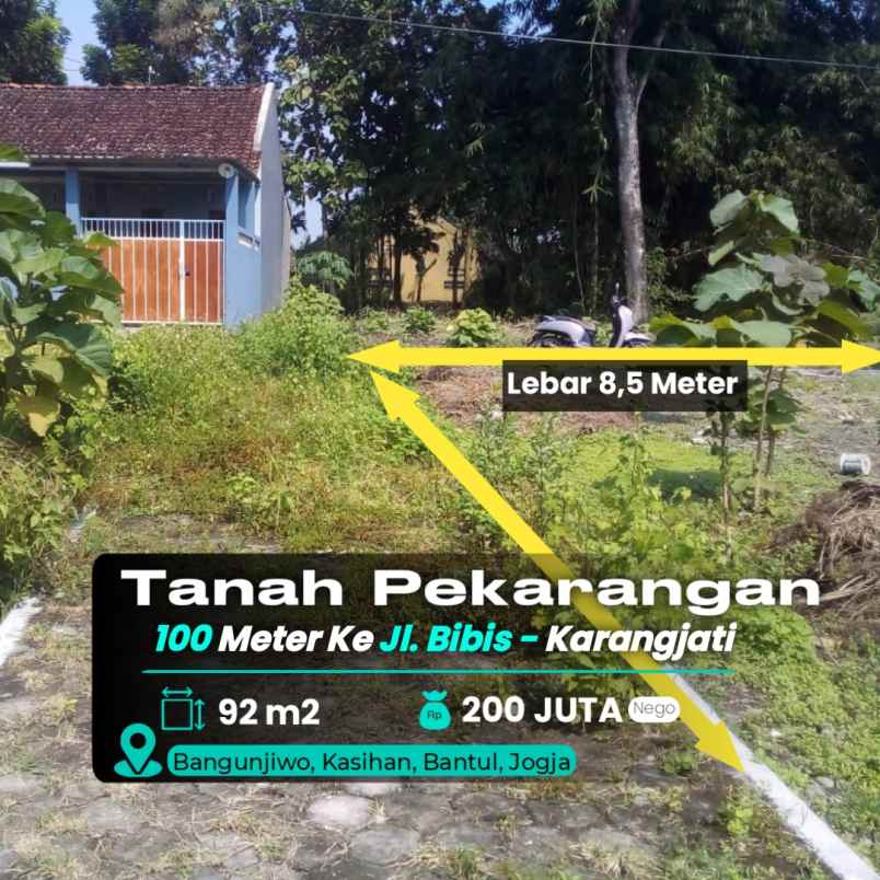 dijual tanah bangunjiwo