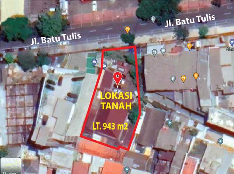 dijual tanah batu tulis