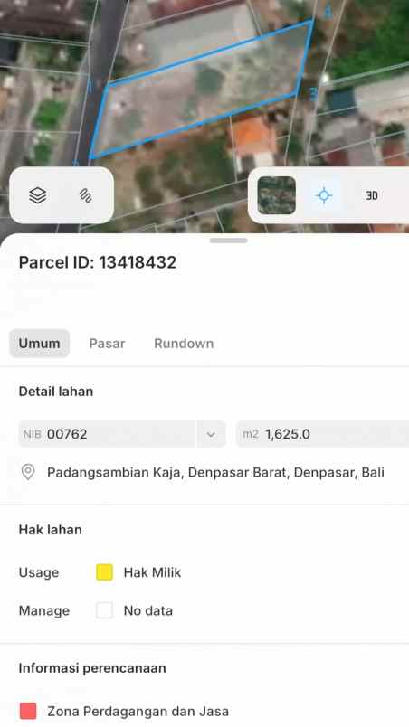 dijual tanah cargo