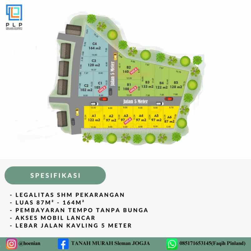 dijual tanah condongcatur