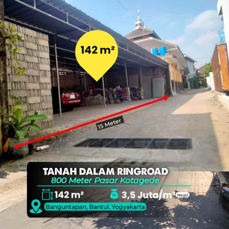dijual tanah dalam ringroad