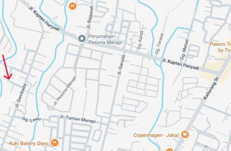 dijual tanah gg krakatau jl sembada