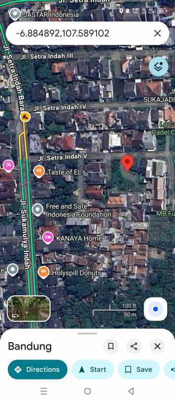 dijual tanah jalan setra indah v bandung