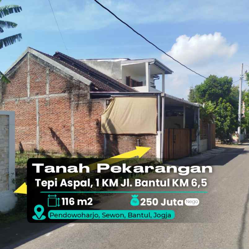 dijual tanah jl bantul km 6 5