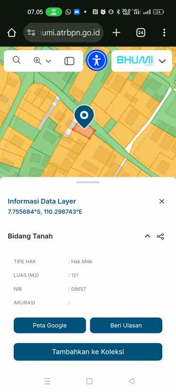 dijual tanah jl godean km 10