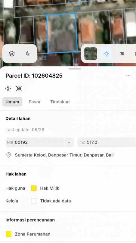 dijual tanah jl laksamana