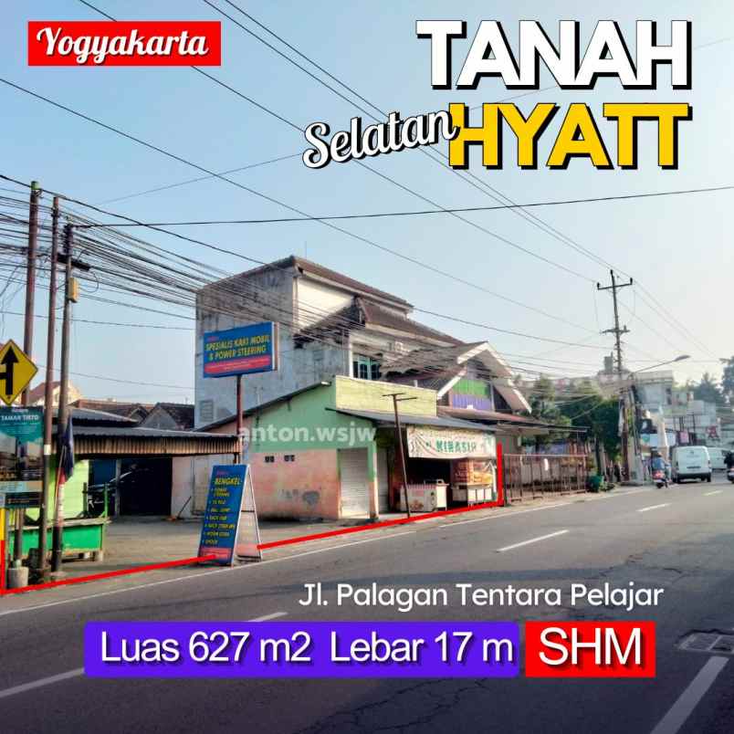dijual tanah jl palagan tentara pelajar