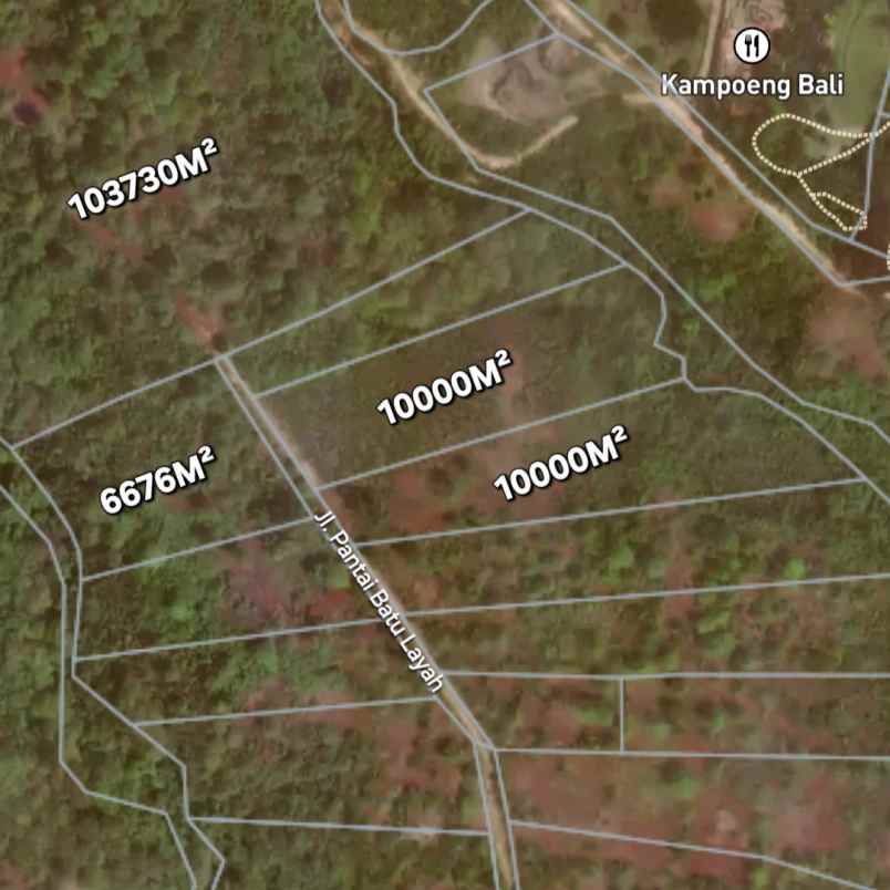 dijual tanah jl pantai batu layah