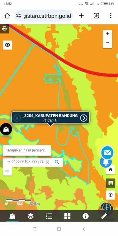 dijual tanah jl pasir ayunan cipedes