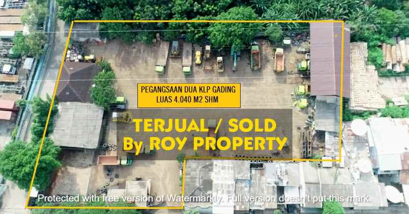 dijual tanah jl pegangsaan dua kelapa