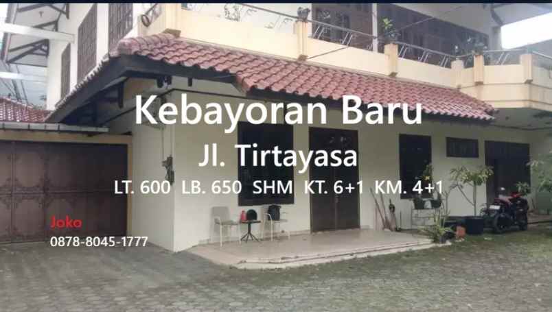 dijual tanah jl tirtayasa