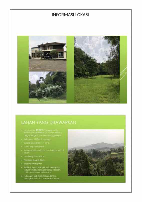 dijual tanah maribaya cibodad