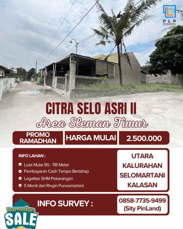 dijual tanah salakan selomartani