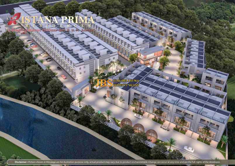 dijual villa komplek istana prima