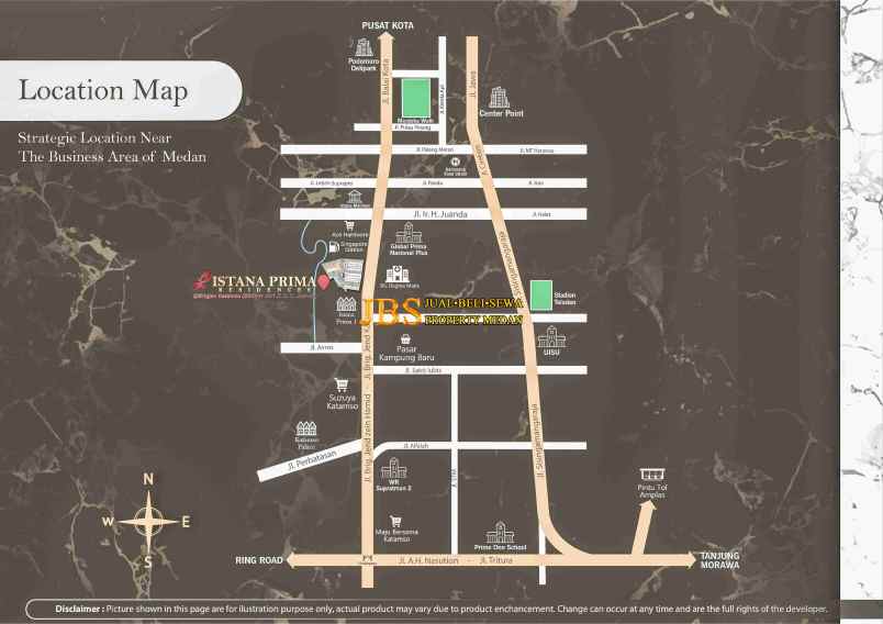 dijual villa komplek istana prima