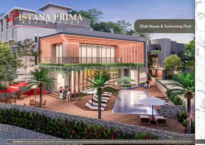 dijual villa komplek istana prima
