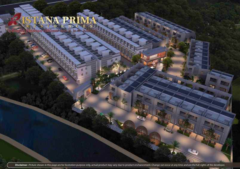 dijual villa komplek istana prima