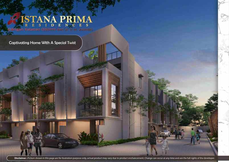 dijual villa komplek istana prima