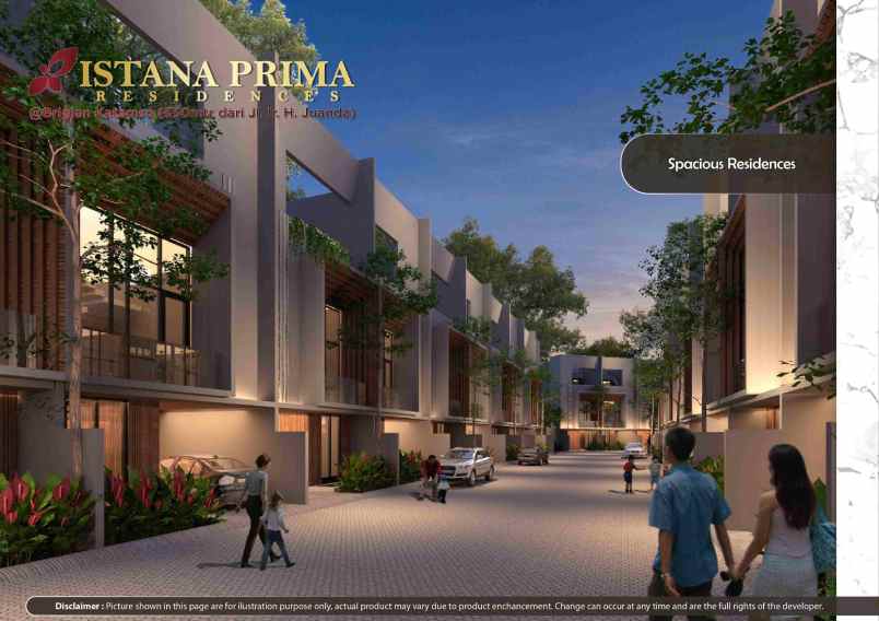 dijual villa komplek istana prima