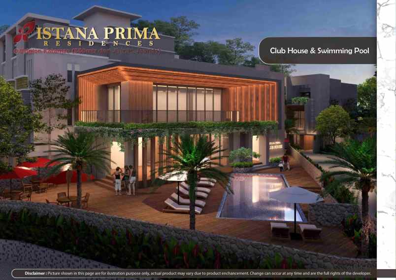 dijual villa komplek istana prima