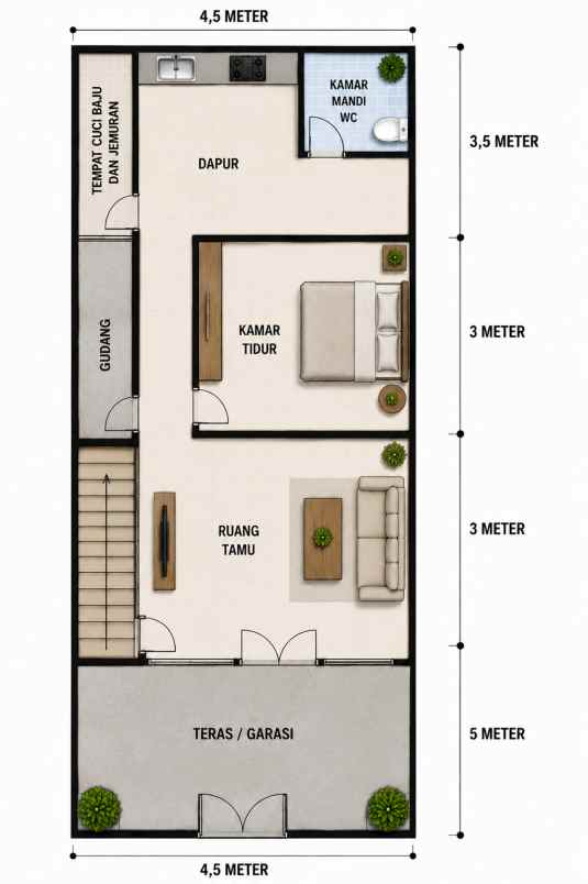 disewakan dikontrakan rumah kota bogor