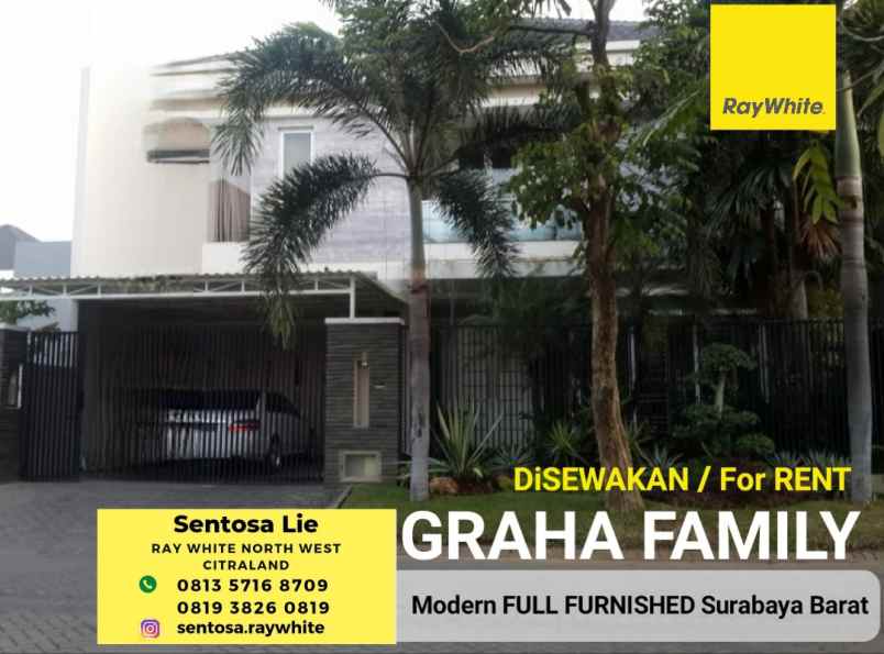 disewakan rumah jalan graha famili