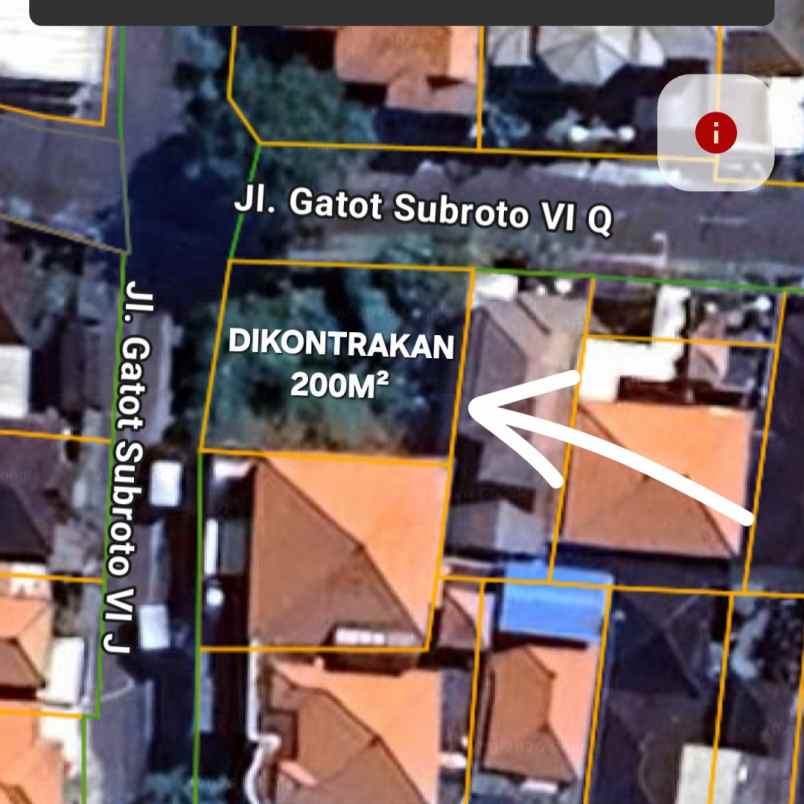 disewakan tanah gatsu tengah