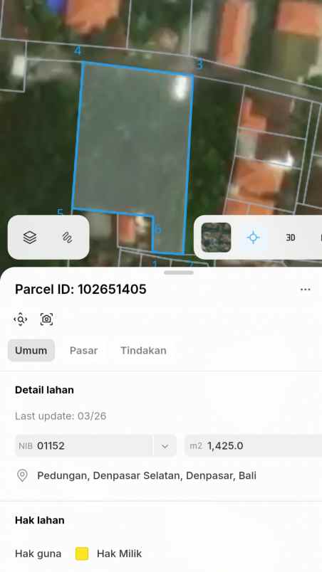 disewakan tanah pulau saelus