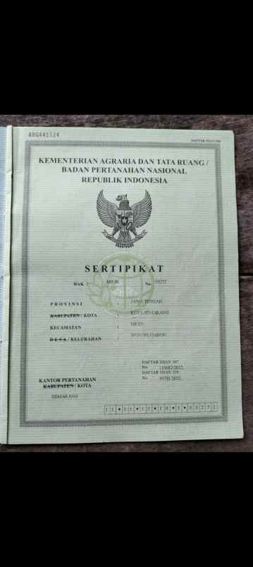 jual kebun duren murah semarang kota